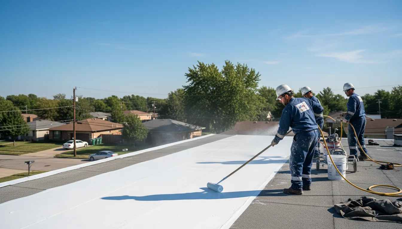 Commercial roof coating in Rock Point, AZ near me